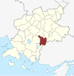 Lage des Krarup Sogn in der Faaborg-Midtfyn Kommune