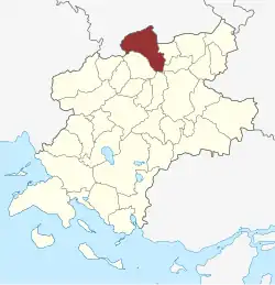 Lage des Nørre Lyndelse Sogn in der Faaborg-Midtfyn Kommune