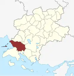 Lage des Svanninge Sogn in der Faaborg-Midtfyn Kommune