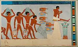 Fischer, Malerei aus dem Grab