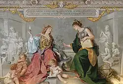 „Glaube und Wissenschaft“, Deckenfresko in der Galleria dei Candelabri