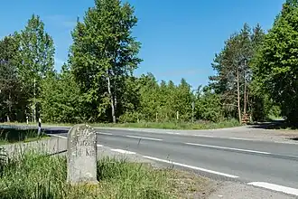 Grenzübergangsstein Schildau / Wurzen bei Falkenhain