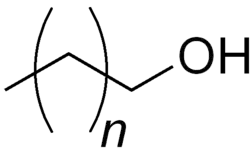Allgemeine Strukturformel der Bestandteile von Policosanol