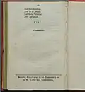 Schluss-Verse des zweiten Teils der Tragödie im Erstdruck