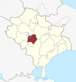 Lage des Ulse Sogn in der Faxe Kommune