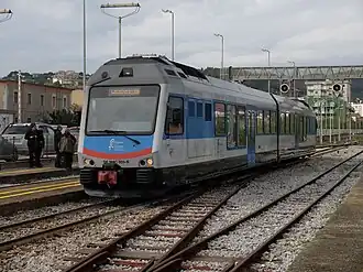 Stadler-Triebzug DE M4c.500 in Catanzaro Lido