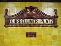 Berliner U-Bahn-Station unter dem Fehrbelliner Platz