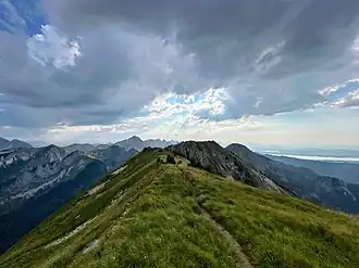 Grat vom Feigenkopf nach Westen