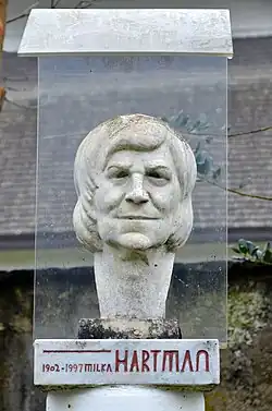 Büste der Milka Hartman im Kulturpark Suetschach (Kärnten)