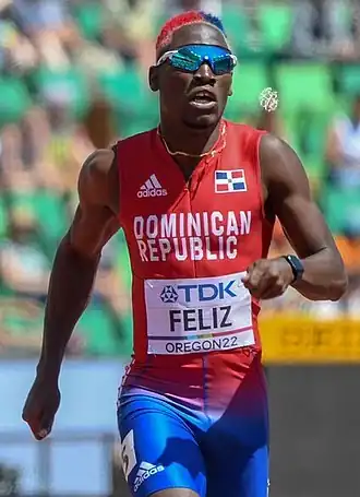 Lidio Féliz bei den Weltmeisterschaften 2022 in Eugene