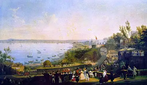 Einfahrt der ersten Eisenbahn