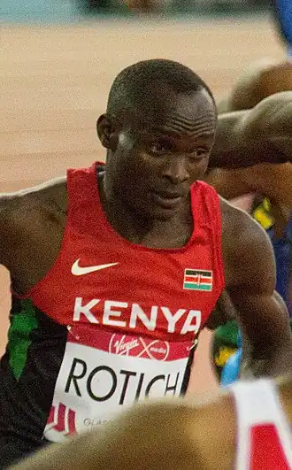 Ferguson Cheruiyot Rotich – disqualifiziert wegen&nbsp;Bahnübertretung