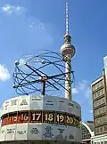 Weltzeituhr und Fernsehturm, Berlin, 1964–1969