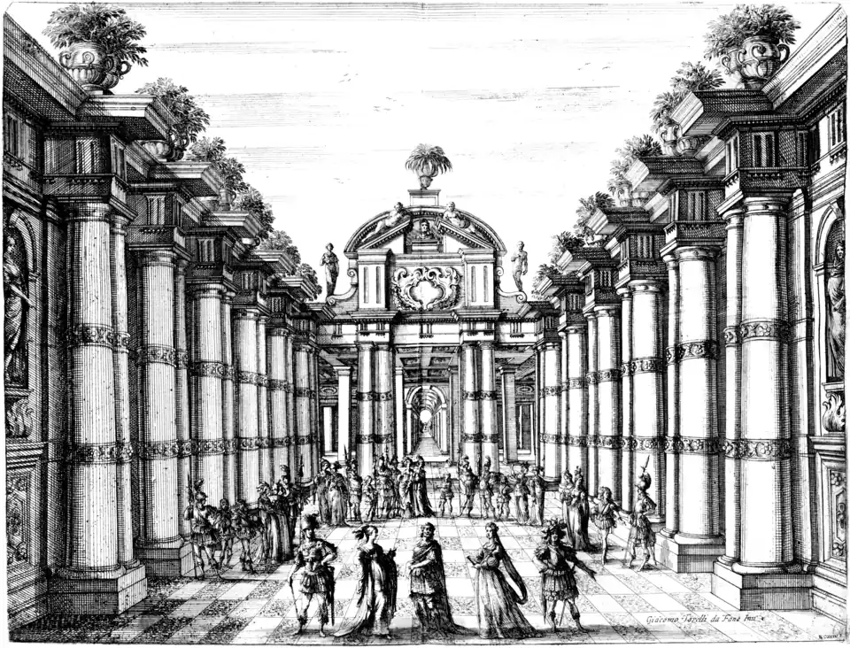 Szenenbild I:3 bis II:7, Paris 1645