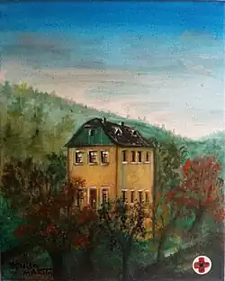 Das „Feudelhaus“, vormals „Hauptmannhaus“ in Harthau (nicht mehr vorhanden)