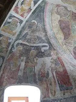 Fresken in der Apsis links