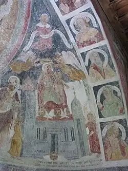 Fresken in der Apsis rechts