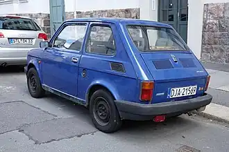 Fiat 126 „Maluch Town“ (letzte Ausführung mit serienmäßigen Kopfstützen, 1998–2000)
