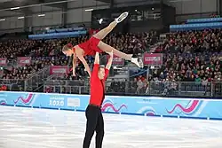 Letizia Roscher und Luis Schuster bei der Kür