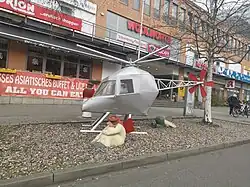 Hubschrauber mit Engel