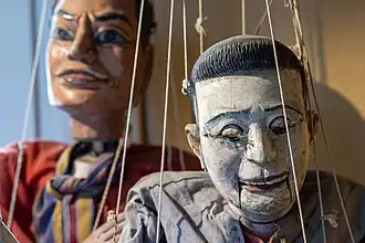 Marionetten von burmesischen Schauspielern