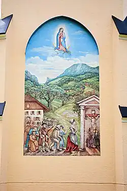 Wandgemälde auf der Außenmauer