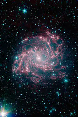 Infrarotaufnahme durch das Spitzer-Weltraumteleskop