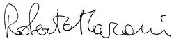 Unterschrift von Roberto Maroni