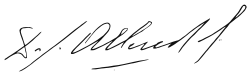 Unterschrift Allendes