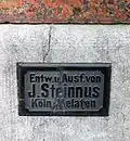 Firmenschild Johann Steinnus
