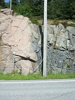 Östlicher Aufschluss in Birketveit, Fevik