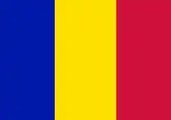 2:3 Bürgerliche Flagge Andorras