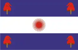 Flagge Argentiniens um 1840