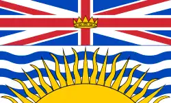 Flagge von British Columbia