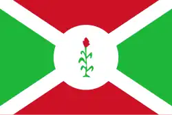 Vom 29. November 1966 bis zum 28. März 1967 verwendete Flagge