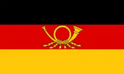 Dienstflagge der Deutschen Post der DDR