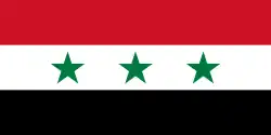 1:2 Flagge Syriens 1963 bis 1972