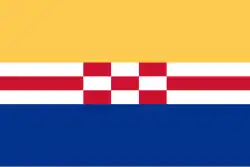 Flagge der Gemeinde Zwartewaterland