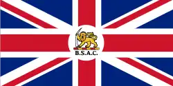 1:2 Flagge der British South Africa Company (1892–1923)