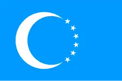 2:3 Die Flagge der Turkomanen