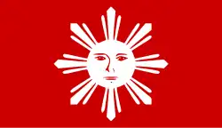 Flagge der Republik von Biak-na-Bato (1897).