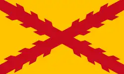 Flagge von Tercios Morados Viejos.