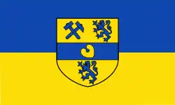 Flagge mit Wappen