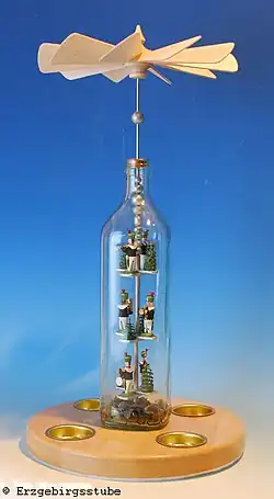 Einfache Flaschenpyramide