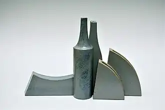 Flaschenstillleben, dreiteilig, 2014