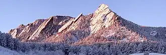 Flatiron Felsformation bei Boulder in Colorado (USA)
