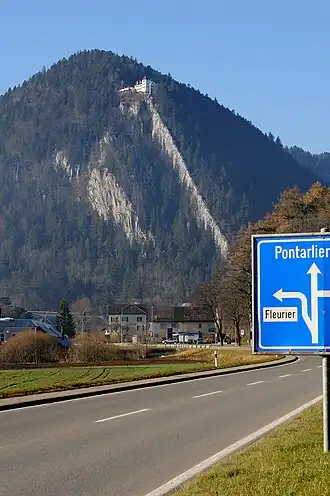 Sicht auf den Chapeau de Napoléon