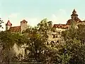 Burggraben und Vestnertor, um 1900