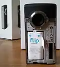 Flip&nbsp;Ultra&nbsp;HD mit geöffnetem Akkufach