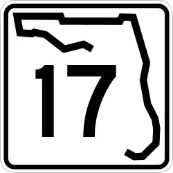 Straßenschild der Florida State Road 17
